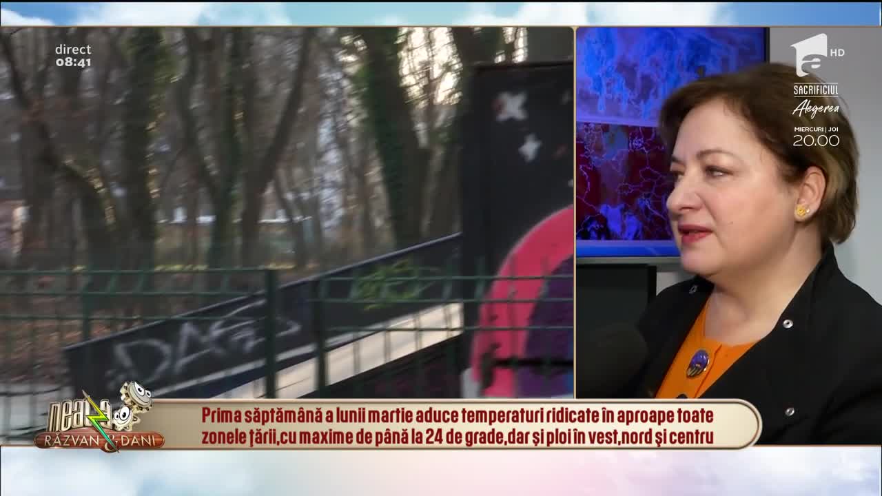 Neatza cu Răzvan şi Dani. 22 de grade &icirc;n București. Cum va fi vremea &icirc;n restul țării