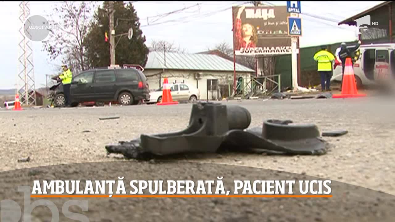 Accident cumplit &icirc;n comuna Floreşti, județul Prahova. O ambulață a fost spulberată de un autoturism, iar unul dintre pacienți a murit