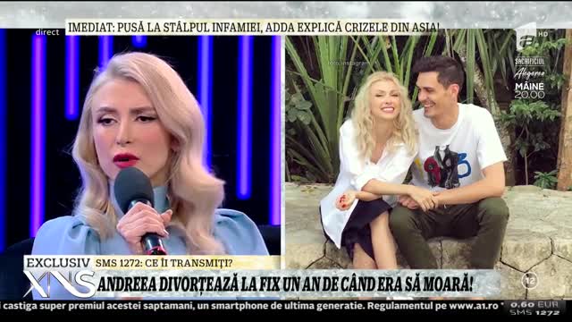 Xtra Night Show. Andreea Bălan, despre scandalul cu droguri: Bănuiam că are pe altcineva sau consumă ceva, dar nu l-am văzut