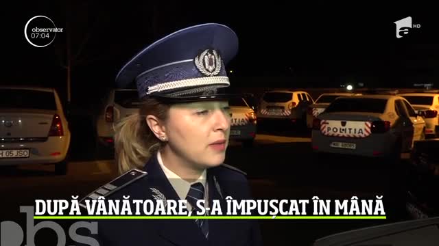 Partidă de v&acirc;nătoare, &icirc;ncheiată la spital. Un bărbat din Craiova s-a &icirc;mpuşcat &icirc;n braţ cu propria armă