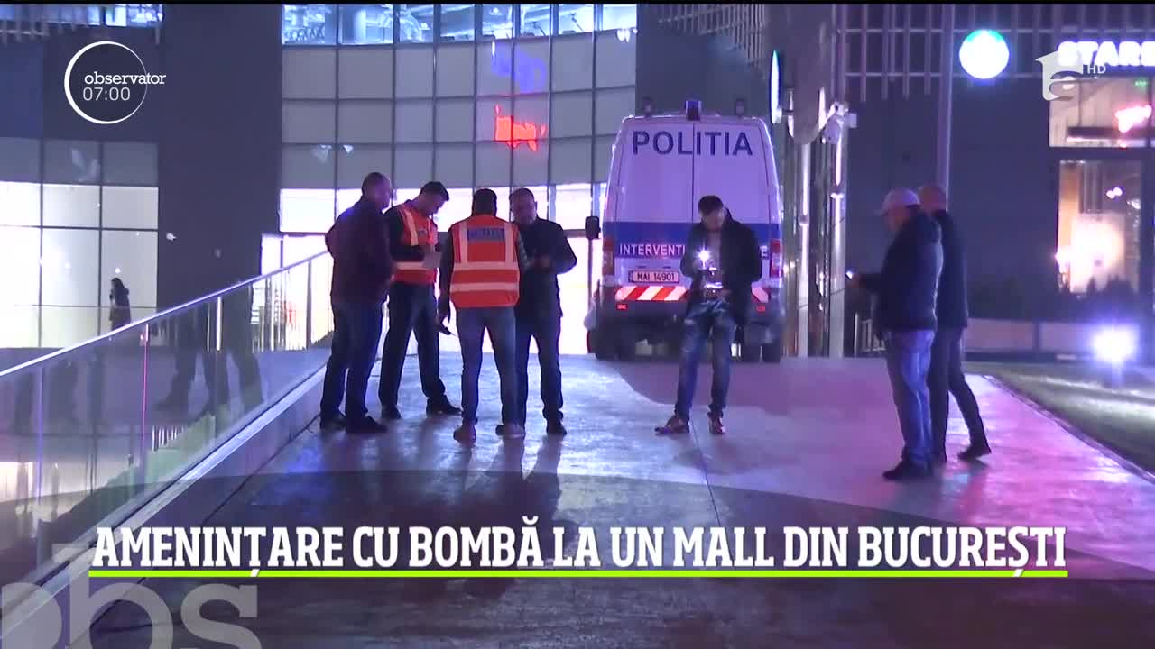 Ameninţare cu bombă la un mall din Bucureşti