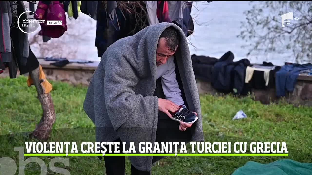 Violența crește la granița Turciei cu Grecia. Refugiaţii care sperau să poată intra &icirc;n spaţiul Schengen au ajuns să fie prinşi &icirc;ntre două focuri