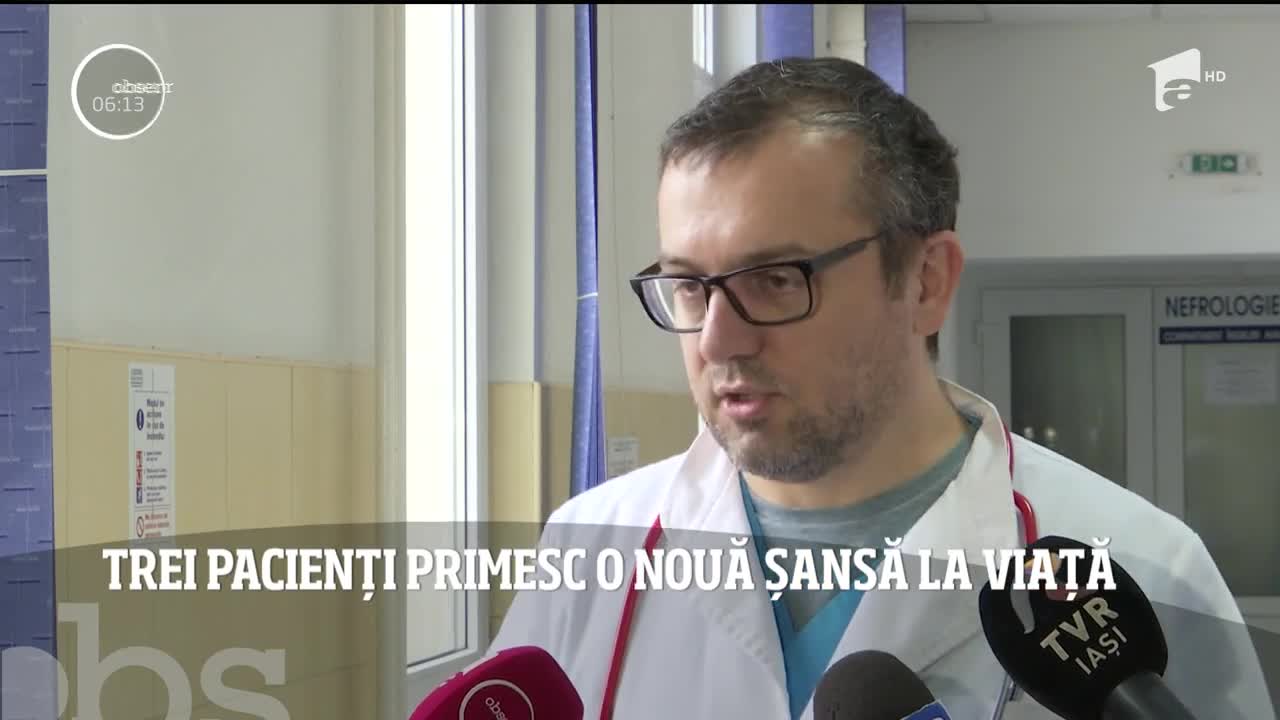 Moartea unei femei din Iaşi s-a transformat &icirc;ntr-o şansă la viaţă pentru trei pacienţi, aflaţi de ani buni pe lista de aşteptare a unui transplant