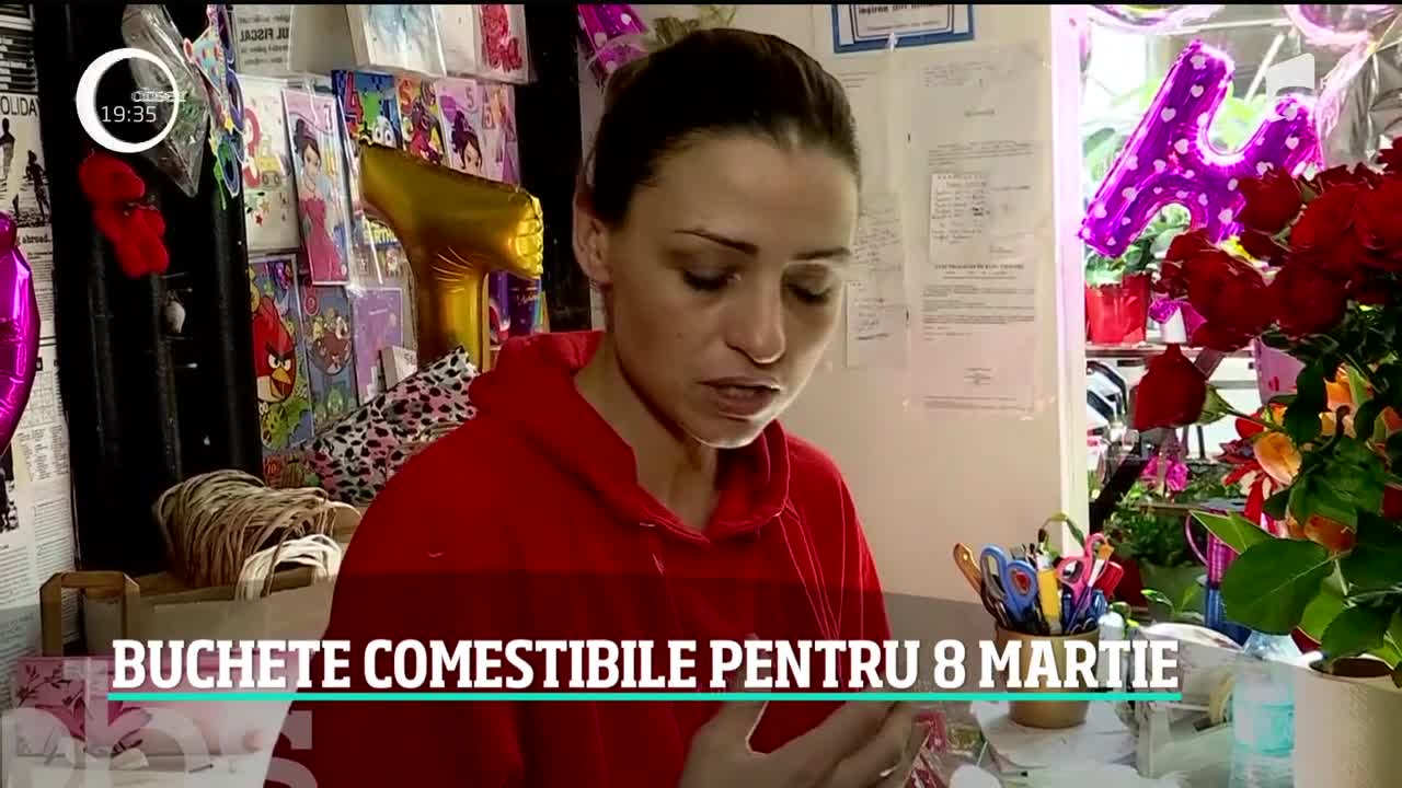 Buchetele comestibile, la mare căutare de 8 Martie