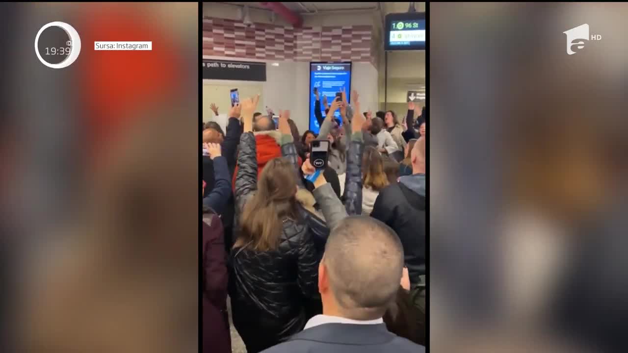 Muzica uneşte suflete şi creează momente unice. Sute de fani ai artistei Celine Dion au c&acirc;ntat la unison &icirc;ntr-o staţie de metrou