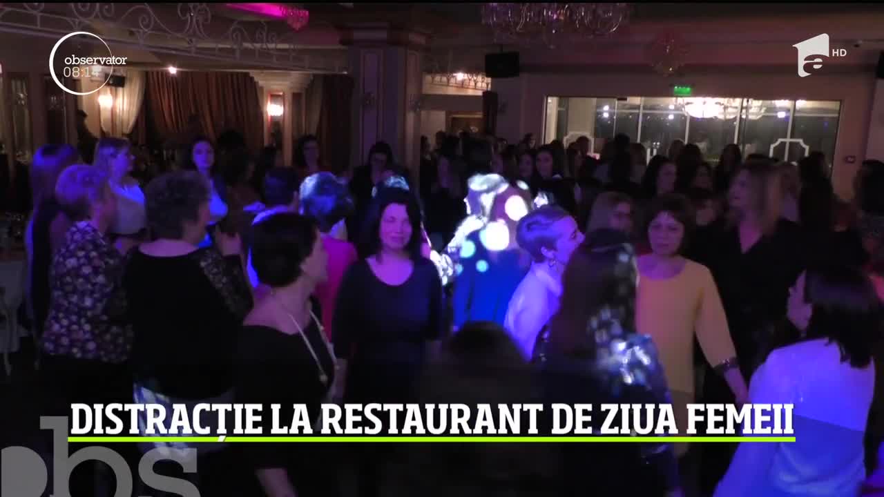 A fost petrecere mare &icirc;ntr-un restaurant elegant din Braşov. Iar doamnele şi domnişoarele invitate s-au pregătit special pentru seara lor