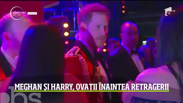 Meghan Markle și Harry, ovații &icirc;naintea retragerii