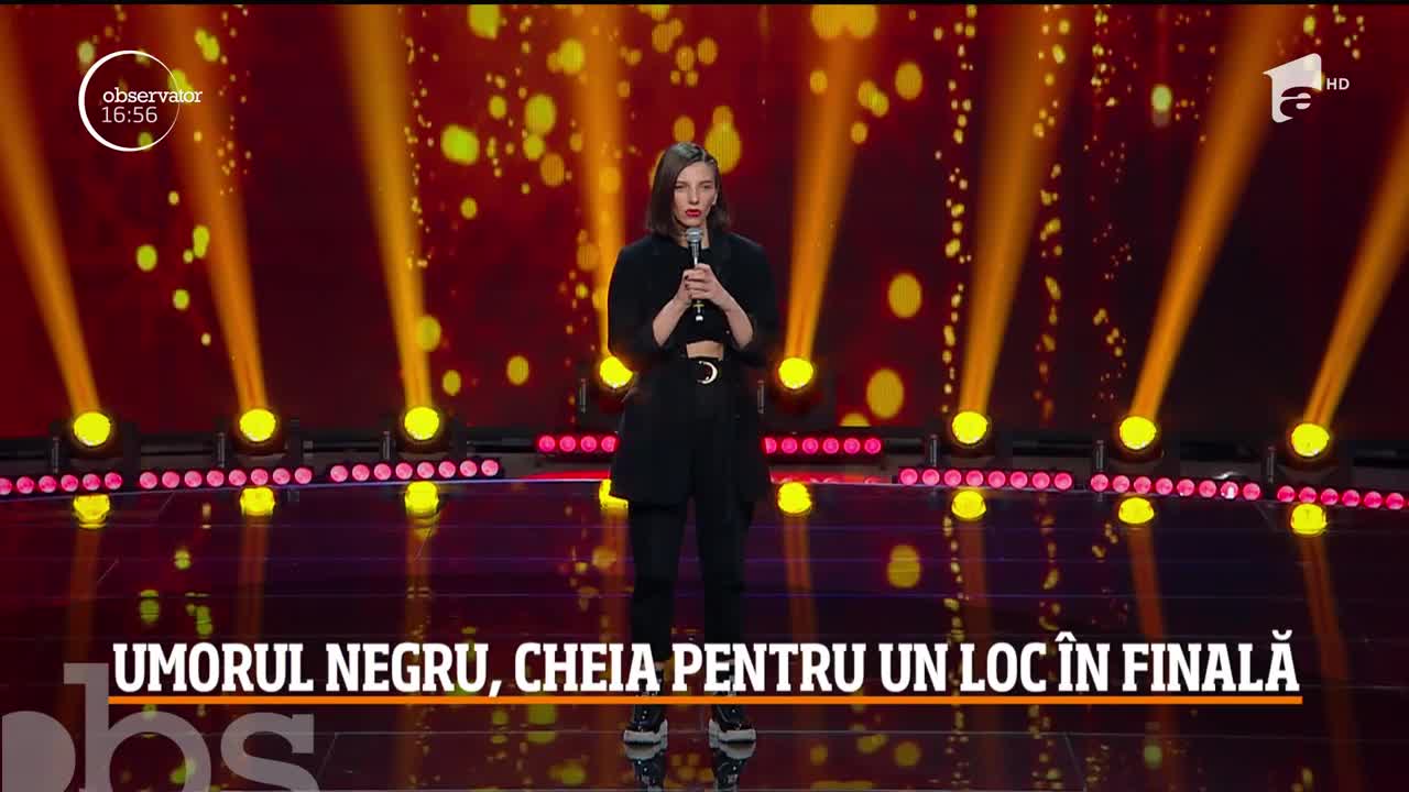 Umorul negru a fost cheia succesului pentru Teodora Nedelcu, cea de-a treia finalistă iUmor!