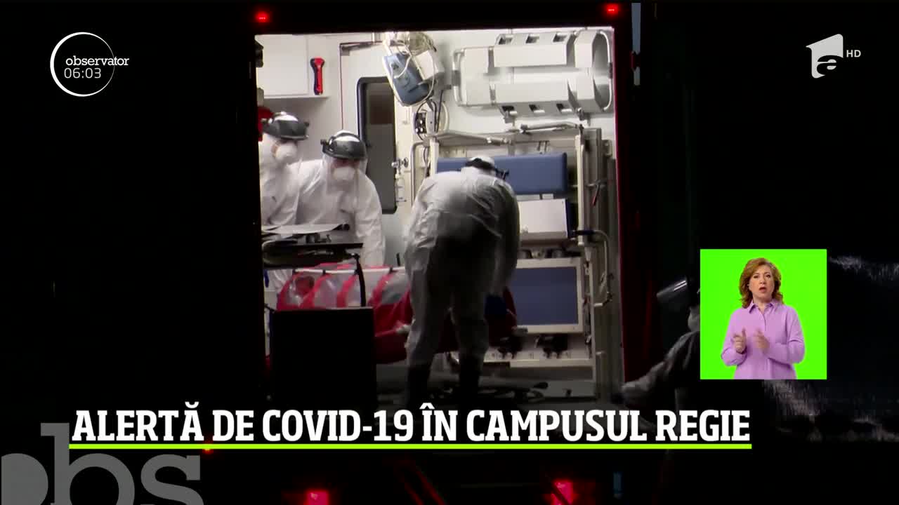 Alarma de coronavirus &icirc;n campusul studenţesc din Regie. O studentă, recent &icirc;ntoarsă din Italia, a acuzat stări de rău