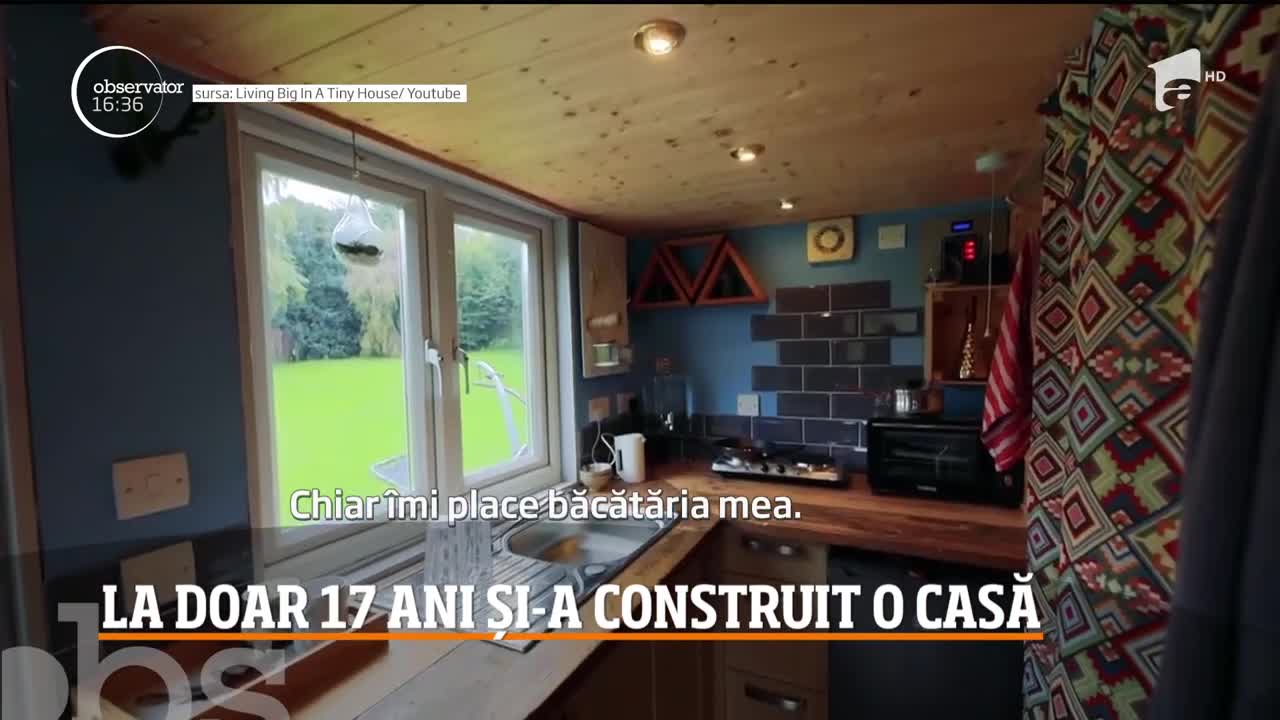 Un t&acirc;năr de 17 ani, din Marea Britanie, și-a construit o casă cu instrucțiuni luate de pe Youtube
