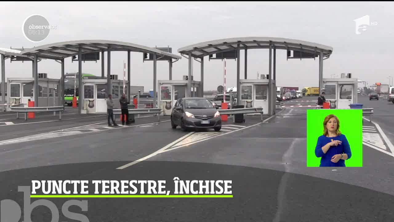 Cursele rutiere regulate către şi dinspre Italia, suspendate. 17 puncte terestre au fost &icirc;nchise