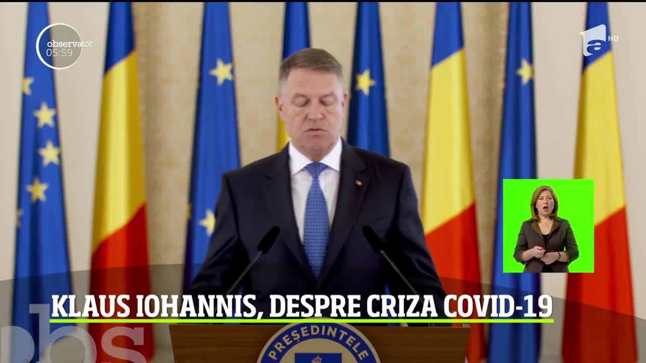 Klaus Iohannis, despre criza Covid-19: Sănătatea și siguranța cetățenilor rom&acirc;ni reprezintă prioritatea zero