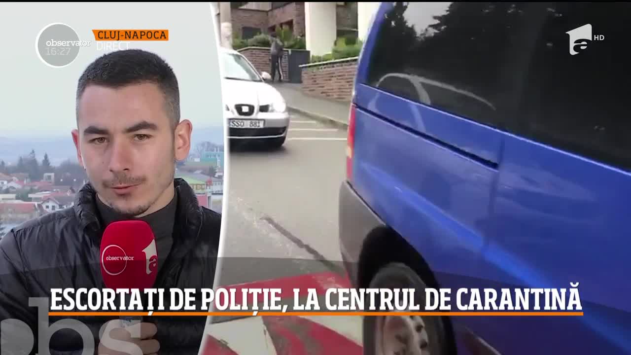 Zeci de rom&acirc;ni care s-au &icirc;ntors &icirc;n ţară din Italia au fost duşi cu escorta poliţiei &icirc;n centrul de carantină din Cluj-Napoca!