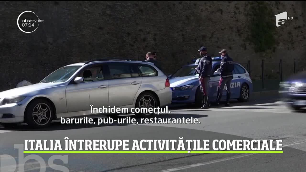 SUA impune restricţii majore pentru europeni, iar Italia &icirc;ntrerupe activitățile comerciale