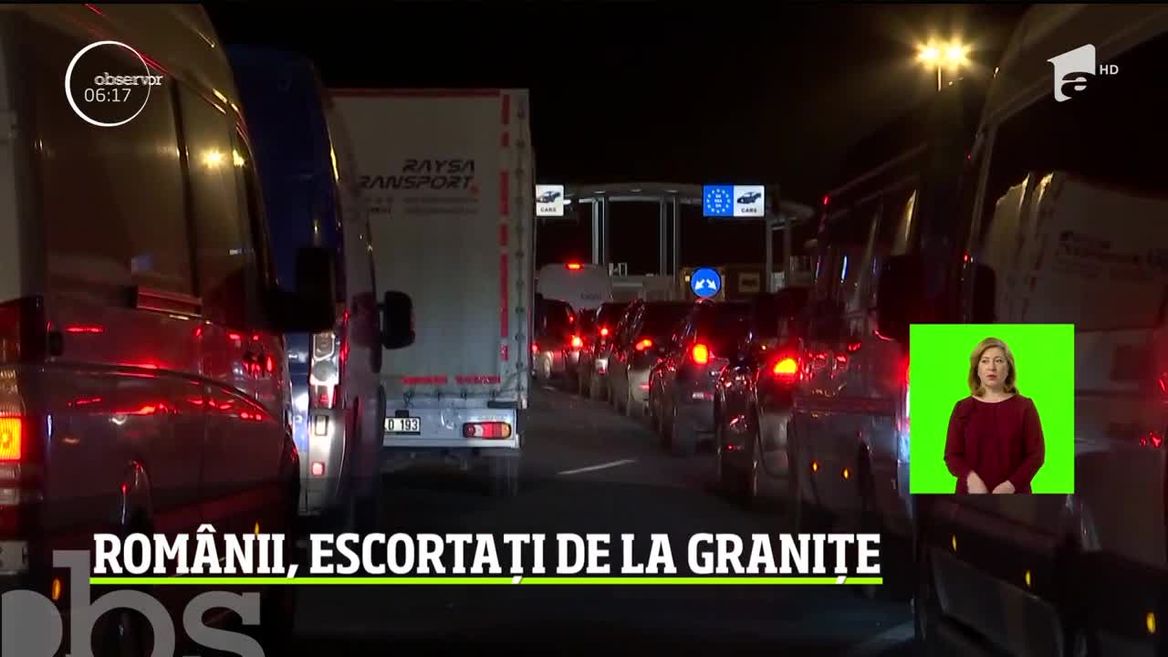 Rom&acirc;nii, escortați de la granițele ţării şi p&acirc;nă &icirc;n zonele pentru carantină