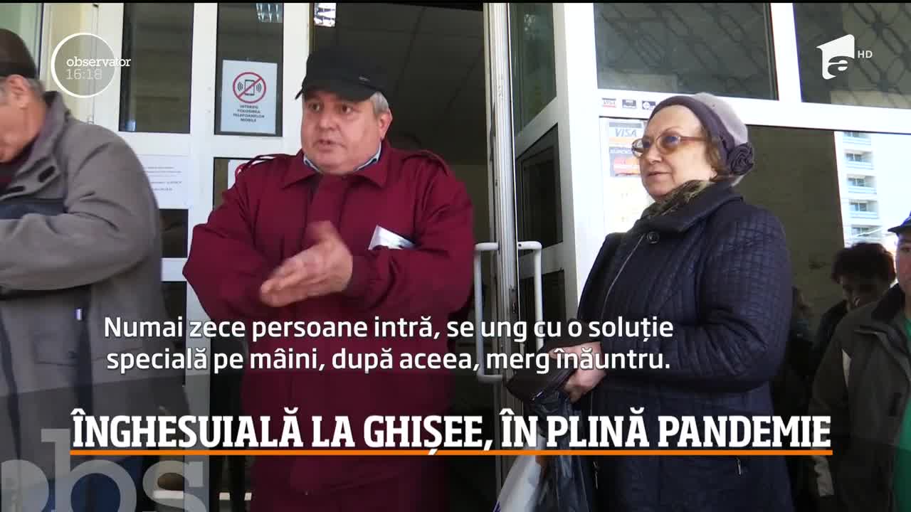 &Icirc;nghesuială la ghișee, &icirc;n plină pandemie de coronavirus