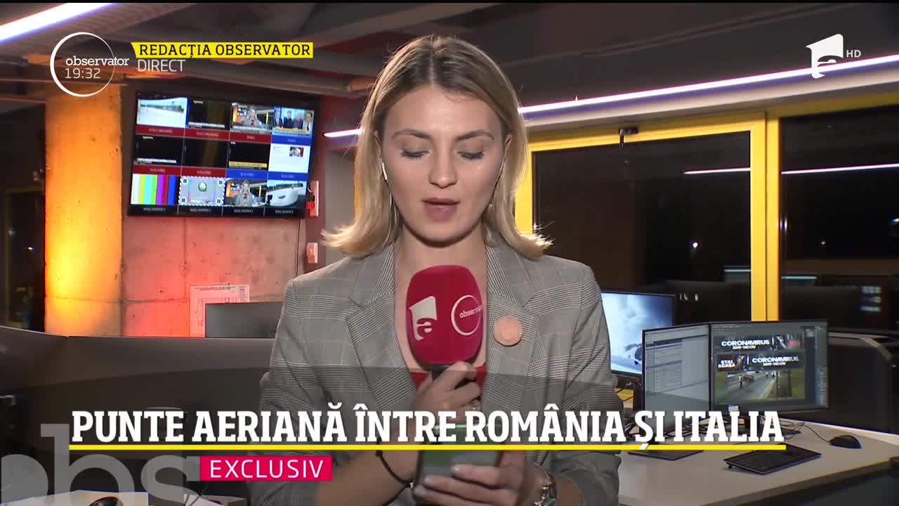 Punte aeriană &icirc;ntre Rom&acirc;nia și Italia