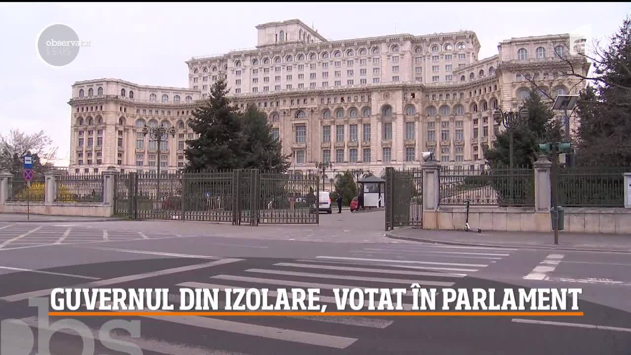 Guvernul din izolare, votat &icirc;n Parlament