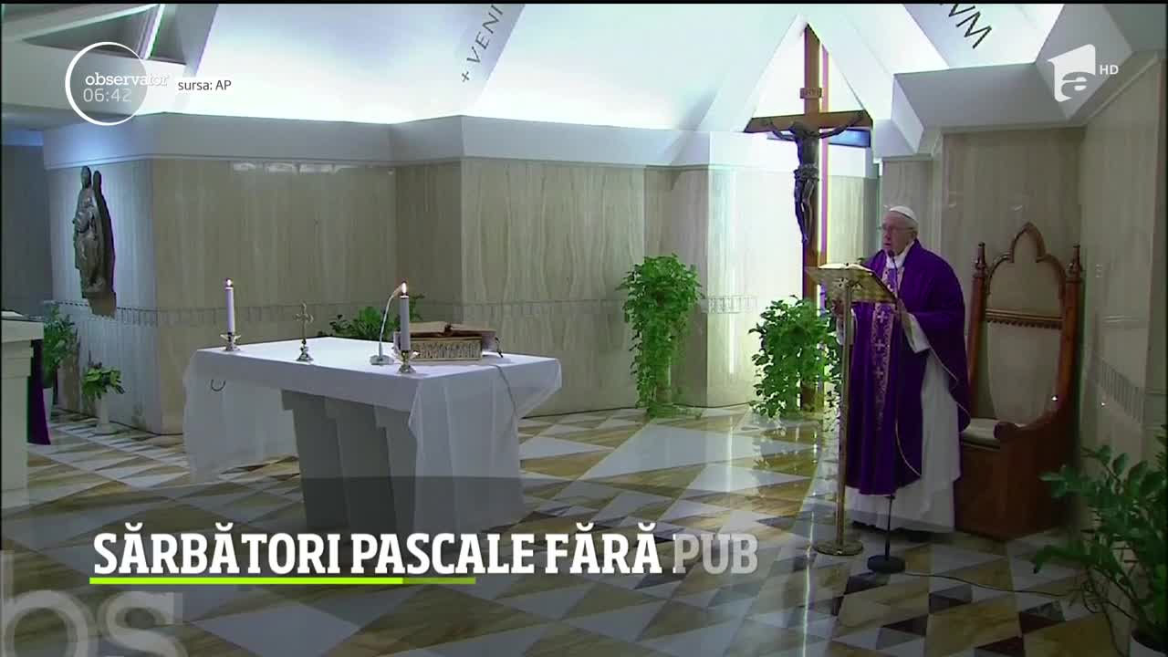 Coronavirusul a lovit &icirc;n plin Italia! Papa Francisc a decis ca slujba de Paşte va fi oficiată fără oameni, la Vatican