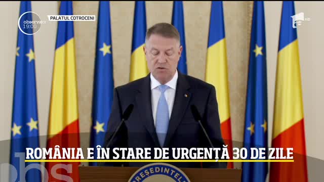 Coronavirus (Covid-19). Rom&acirc;nia, &icirc;n stare de urgenţă timp de 30 de zile. Măsurile care ne schimbă viețile