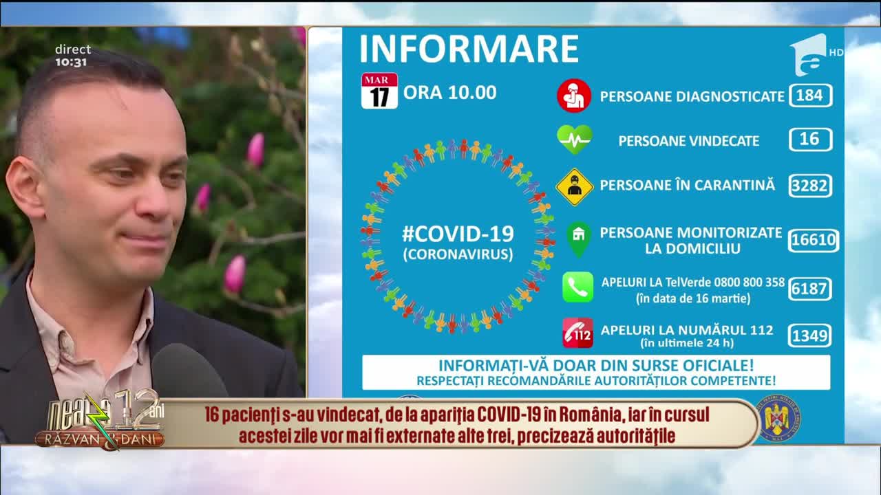 184 de cazuri de coronavirus. Mesajul medicilor pentru rom&acirc;ni