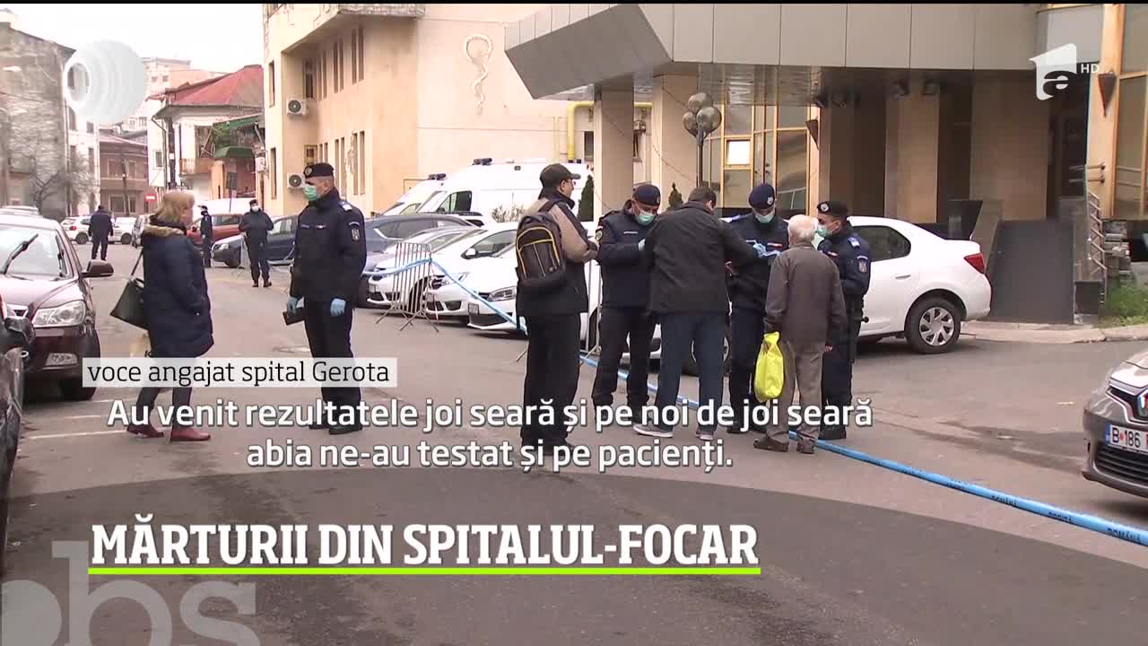 Mărturii șocante din spitalul-focar. Zeci de medici, asistenţi şi pacienţi sunt &icirc;nchişi la Gerota
