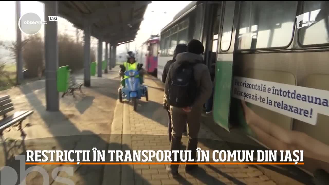 Restricții &icirc;n transportul &icirc;n comun din Iași
