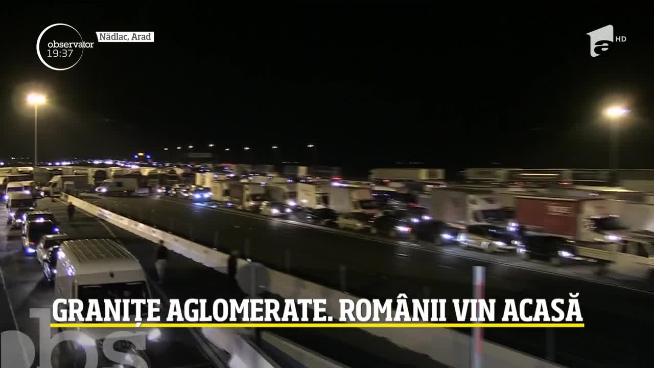 Tensiune la Vama Nădlac. Nervii rom&acirc;nilor care vor să intre &icirc;n ţară, puşi la &icirc;ncercare