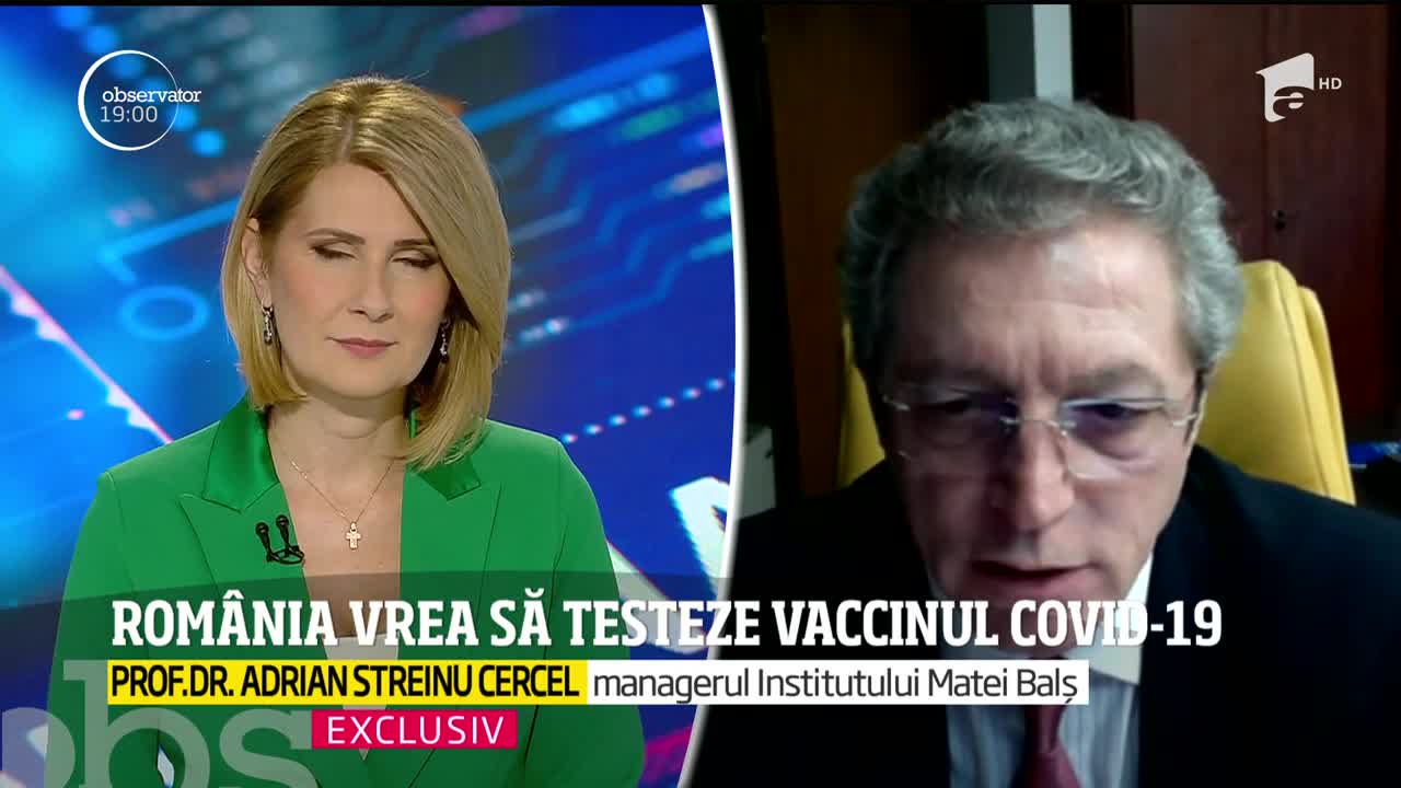 Rom&acirc;nia vrea să testeze vaccinul &icirc;mpotriva coronavirusului. Profesorul Adrian Streinu Cercel: Sper să devină o realitate acest lucru!