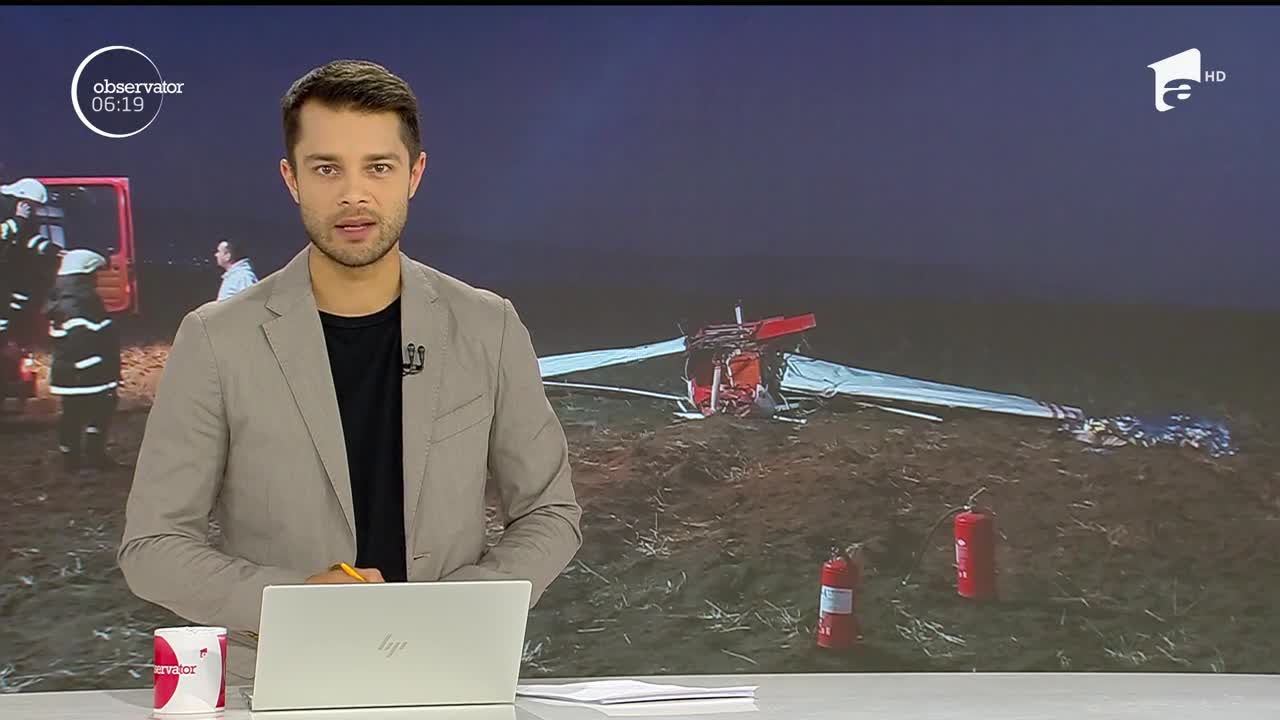 Avion prăbușit &icirc;ntr-o localitate din Arad. Doi bărbaţi au murit