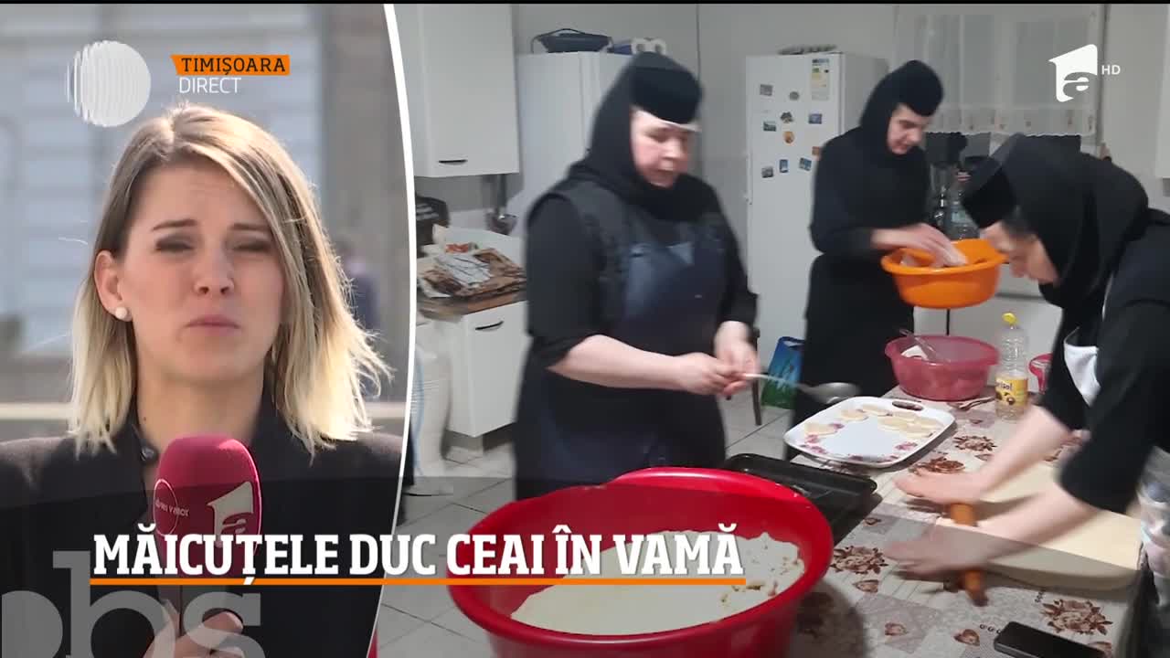 O m&acirc;nă de măicuțe mărinimoase duc ceai &icirc;n vamă medicilor