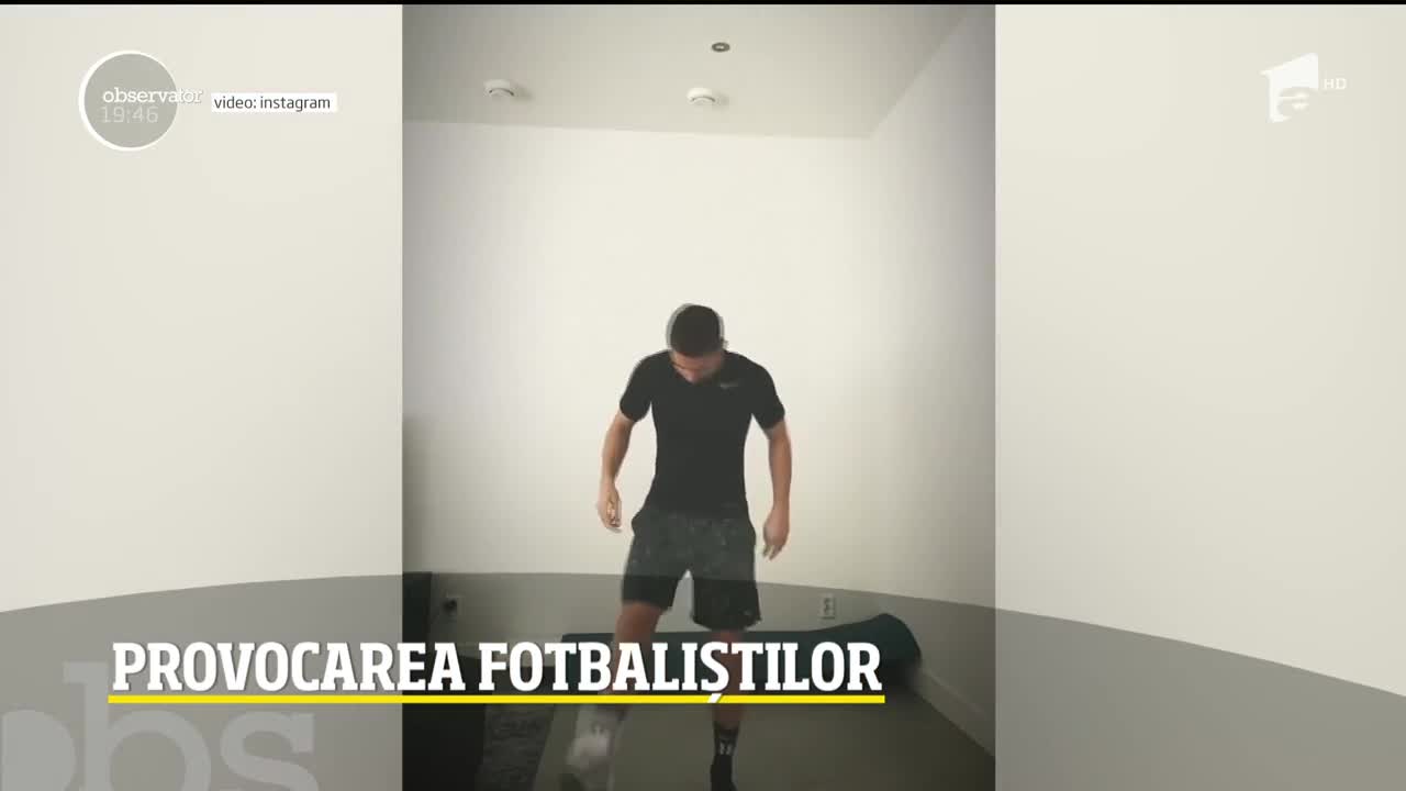 Fotbaliştii stau &icirc;n casă, dar nu stau degeaba! Sportivii jonglează cu h&acirc;rtia igienică, cel mai "v&acirc;nat" produs din magazine &icirc;n această perioadă