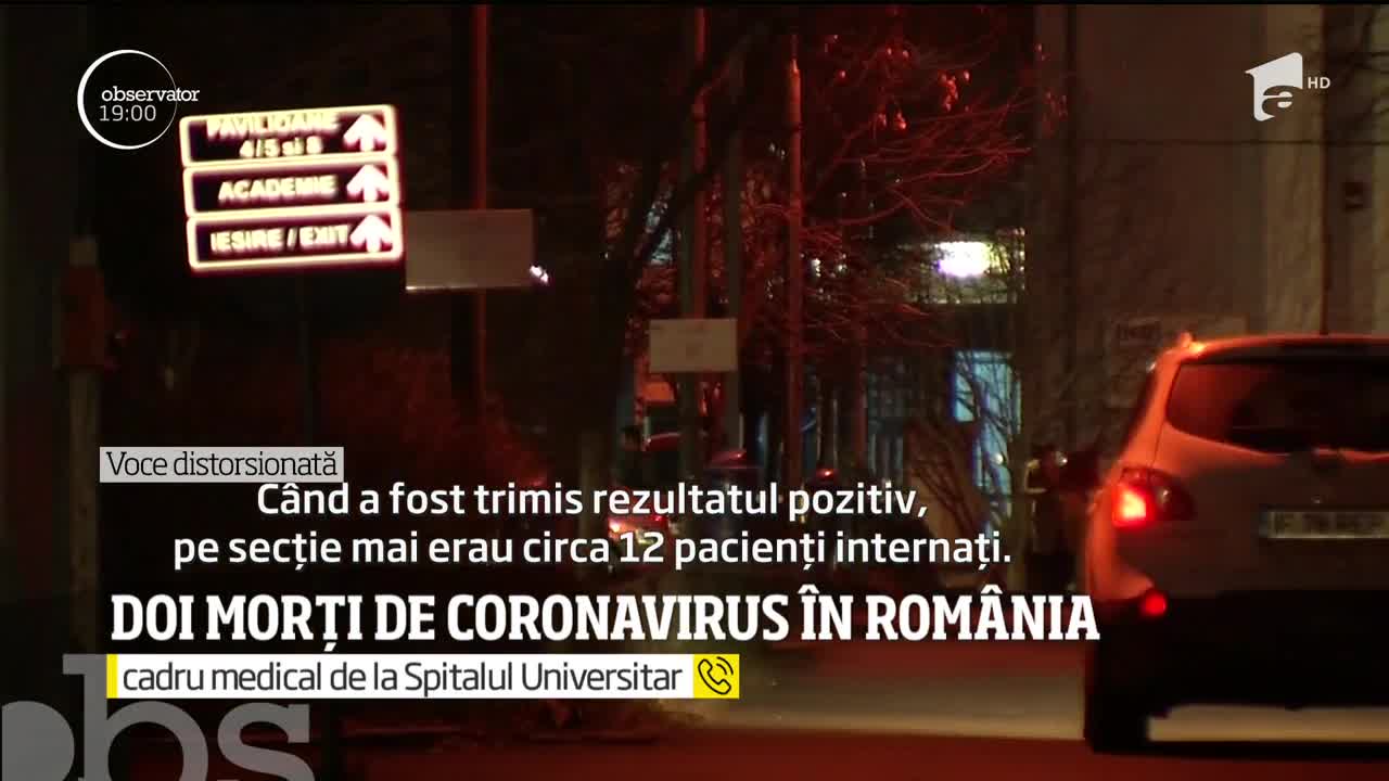 Doi morți cu coronavirus &icirc;n Rom&acirc;nia. Medicii şi asistentele acuză