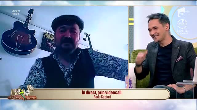 Radu Captari, concert muzical din sufragerie, la Neatza cu Răzvan și Dani