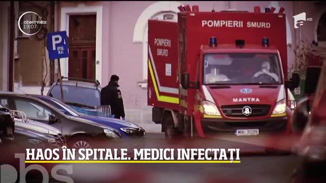 Haos &icirc;n spitale. Medici infectați de covid 19
