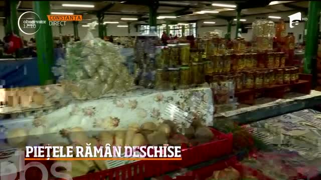 Pieţele din oraşe vor răm&acirc;ne deschise