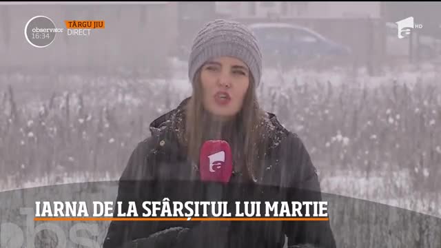 Zăpada "mieilor" căzută la sf&acirc;rşit de martie a acoperit aproape trei sferturi din ţară