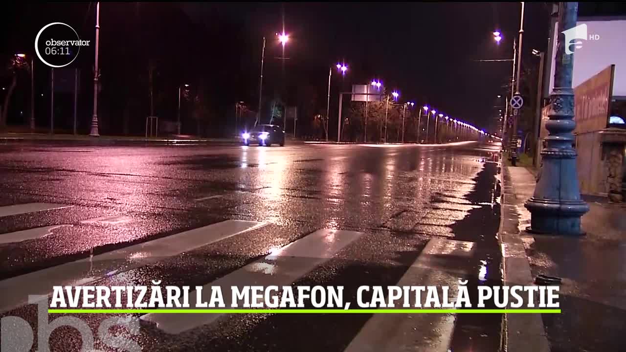 Poliţiştii şi jandarmii au patrulat pe străzi şi au transmis mesaje de prevenţie cu megafoanele