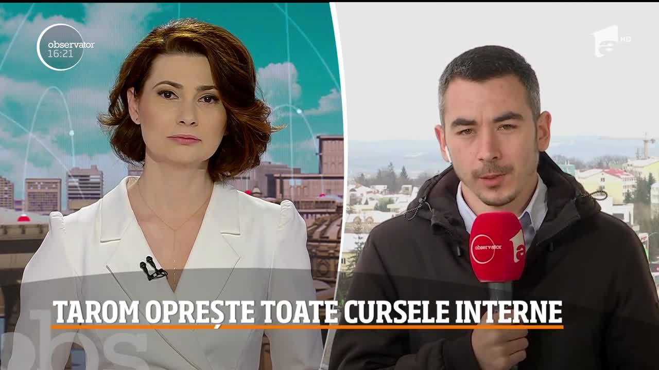 TAROM &icirc;şi suspendă toate zborurile interne