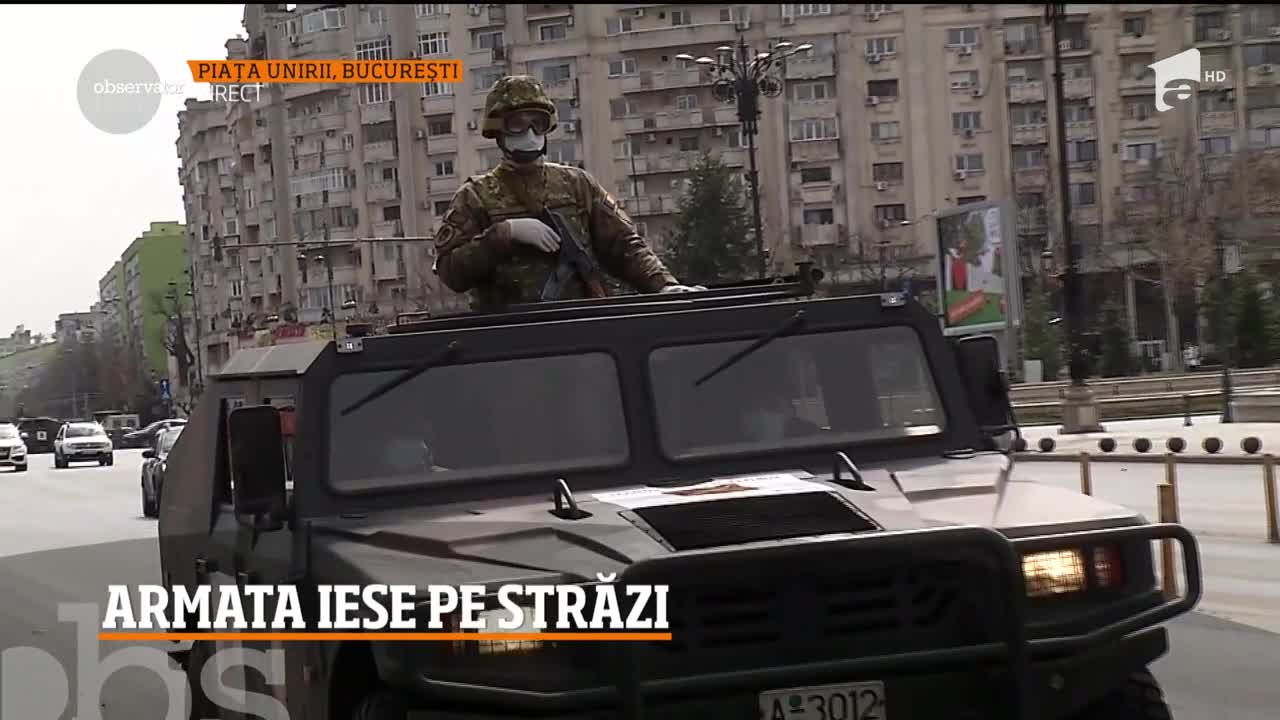 Armata iese pe străzi