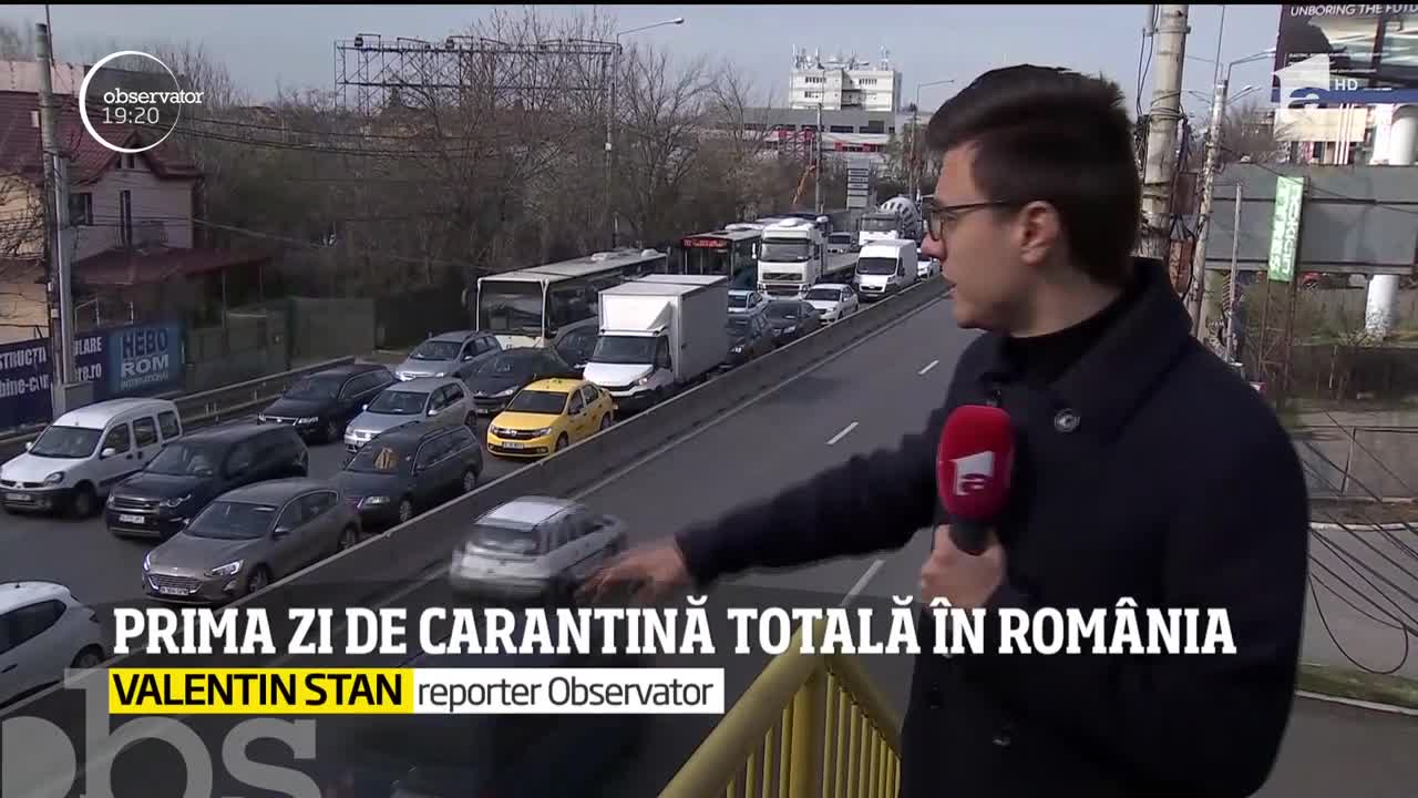 Rom&acirc;nii au voie pe stradă doar cu &icirc;nvoire scrisă! Străzile din Capitală au fost mai aglomerate faţă de zilele trecute