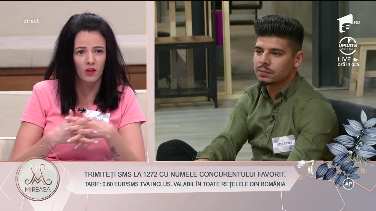 Primul pupic din casa Mireasa! Tachinări &icirc;ntre Narcisa și Armando