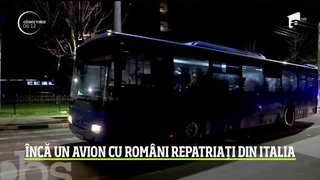 &Icirc;ncă un avion cu rom&acirc;ni repatriați din Italia