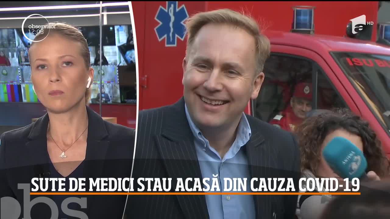 Observator Update, 26 martie, ora 12:00: Sute de medici stau acasă din cauza COVID-19