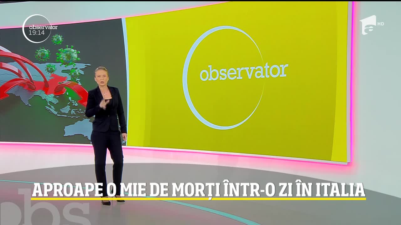 Italia a depăşit China la numărul de cazuri de coronaviru: 969 de oameni au murit