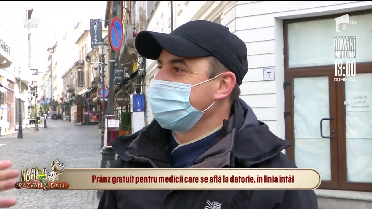 Pr&acirc;nz gratuit pentru medicii care se află la datorie, &icirc;n linia &icirc;ntăi: Am donat 600 de porții pentru doctori