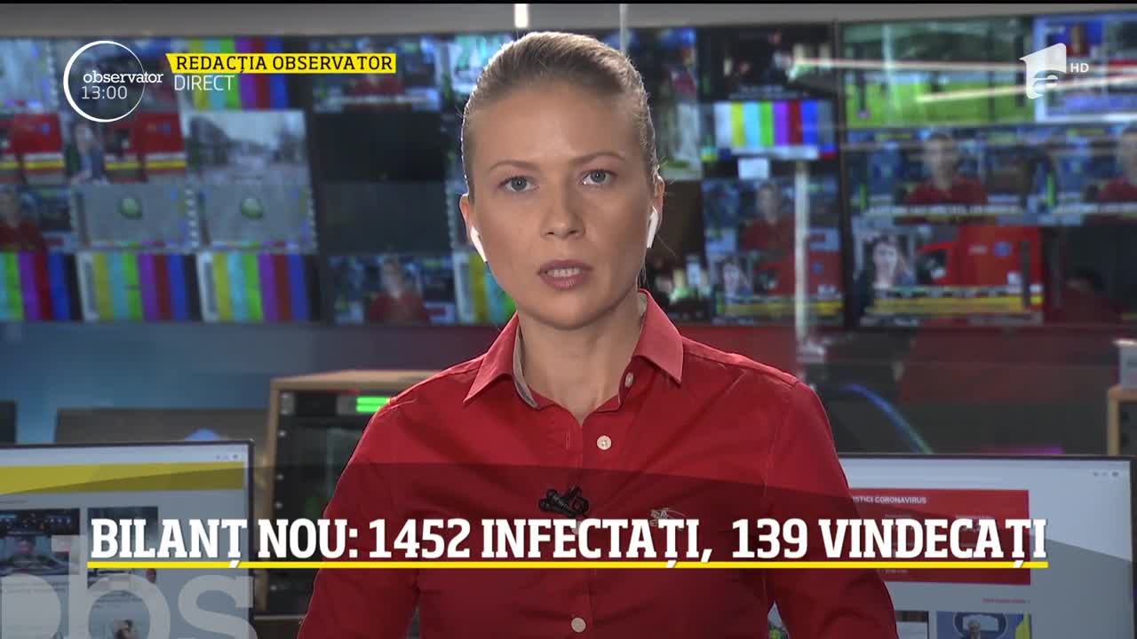 Ultimul bilanţ: 1.452 de persoane infectate cu coronavirus. 29 de morţi