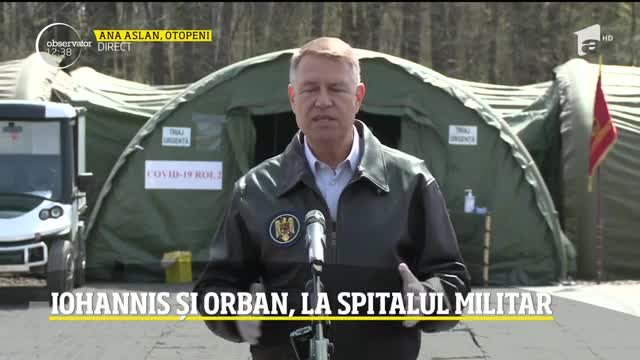 Declaraţiile lui Iohannis, dupa vizita de la spitalul de campanie