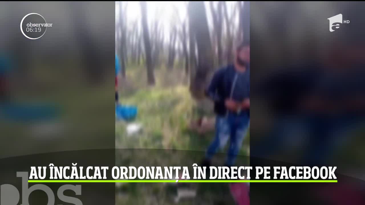 Mai mulţi bărbaţi din Teleorman au transmis, live, pe Facebook, &icirc;n timp ce erau la grătar &icirc;n pădure
