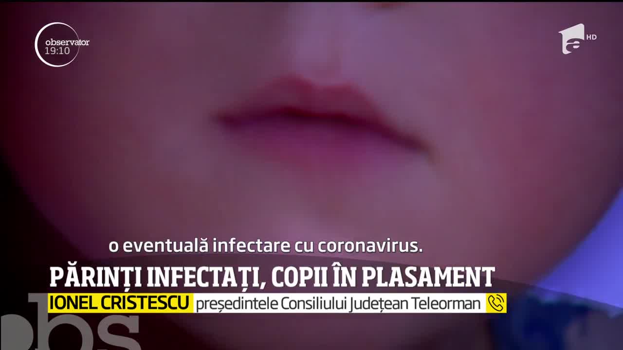 Părinți infectați, copii dați &icirc;n plasament
